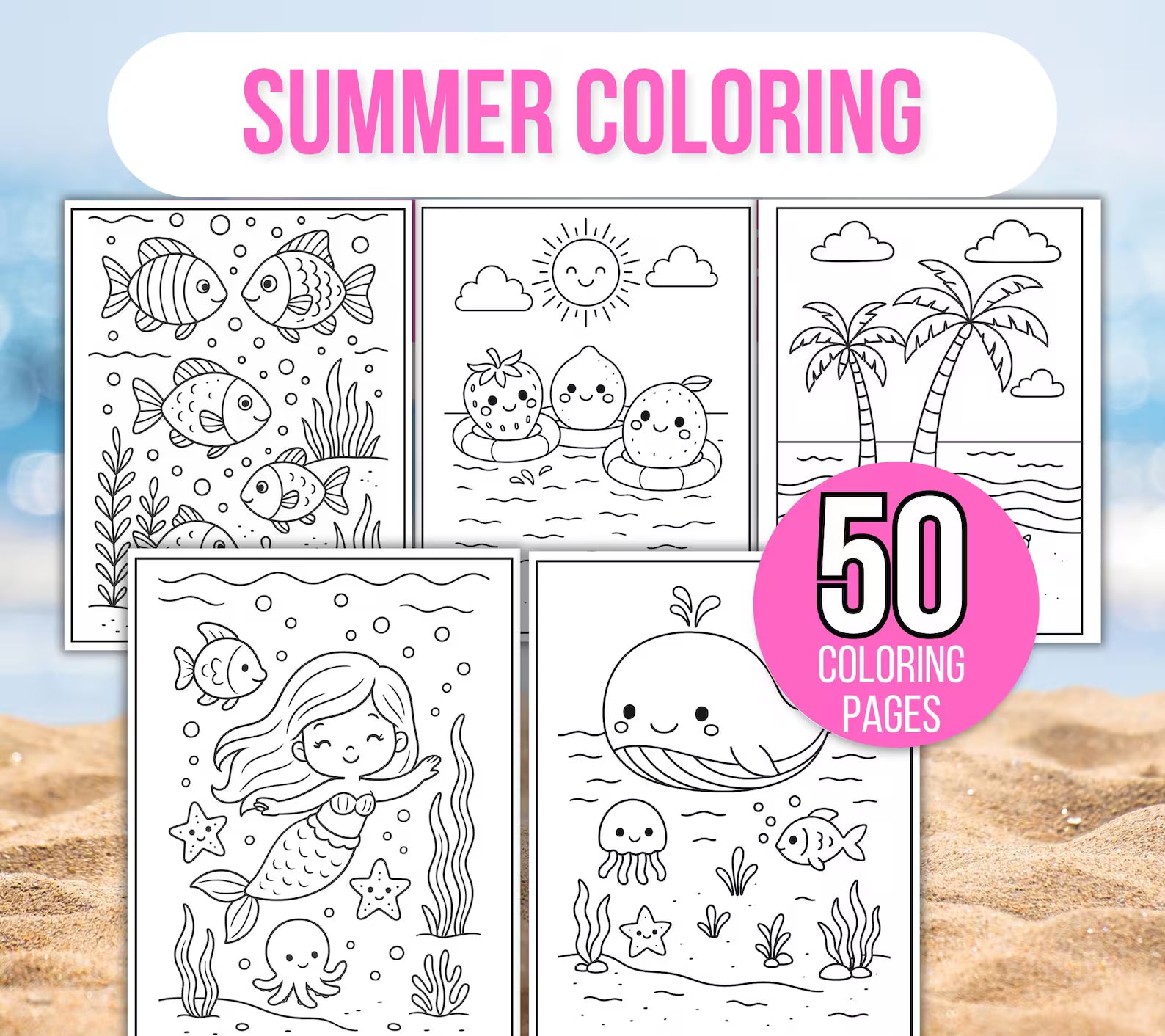 Summer Coloring Book