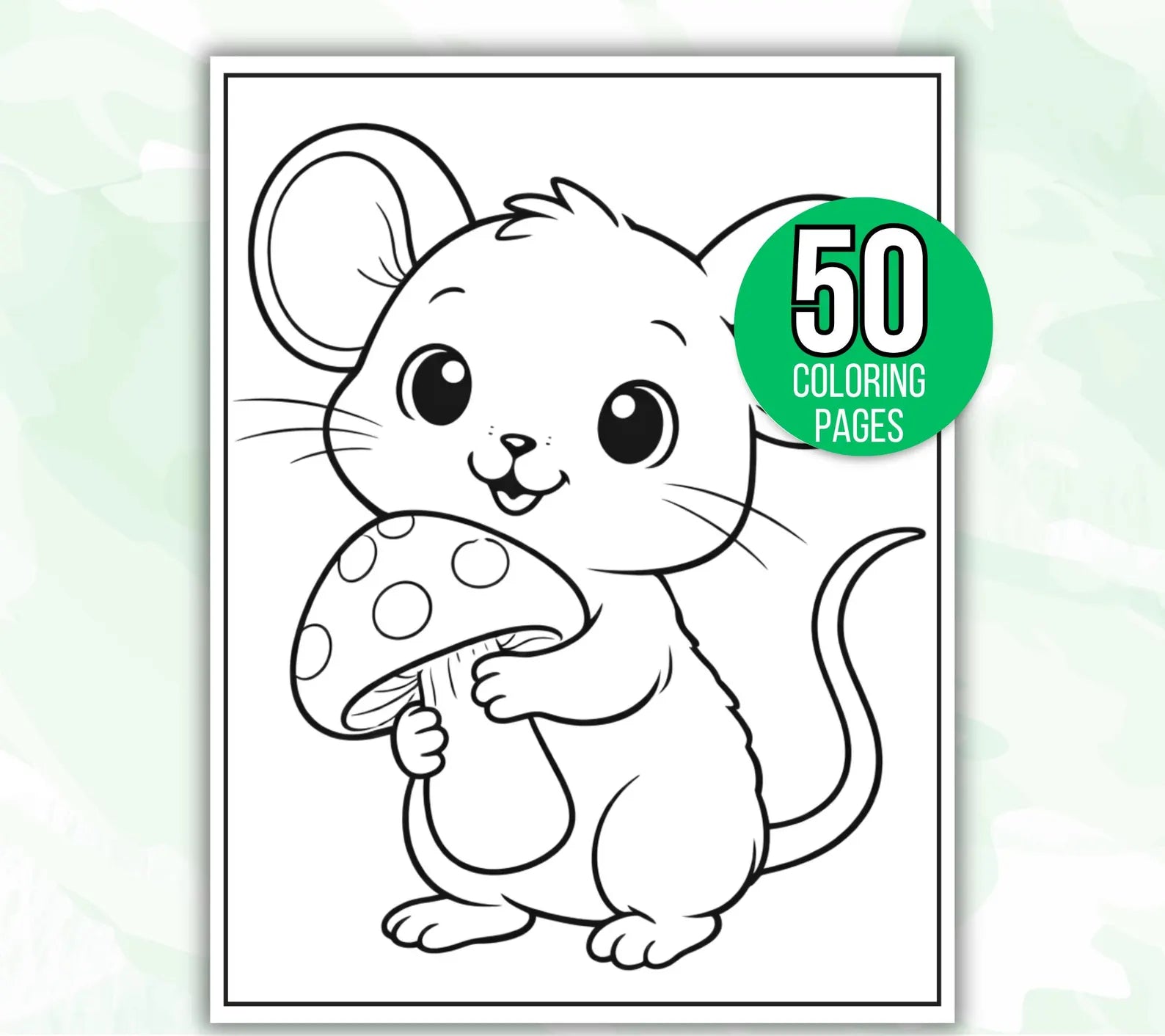 Spring Coloring Book for Kids | 50 Printable Spring Coloring Pages | Fun Spring Activities for Children | Instant Digital Download PDF