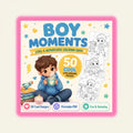 Coloring Book, 50 Kawaii Coloring Pages Printable PDF, Cute & Aesthetic Coloring Pages for Boys, Bold, Easy & Cozy Style, Instant Download 🚀